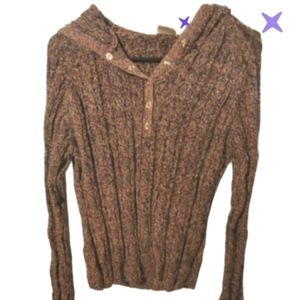 Vintage juniors B Moss lg hooded sweater